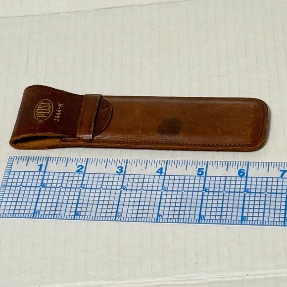 Frederick Post Co. No. 1444K Slide Rule Hemmi Japan with Top Grain Cowhide Case - Picture 7 of 7